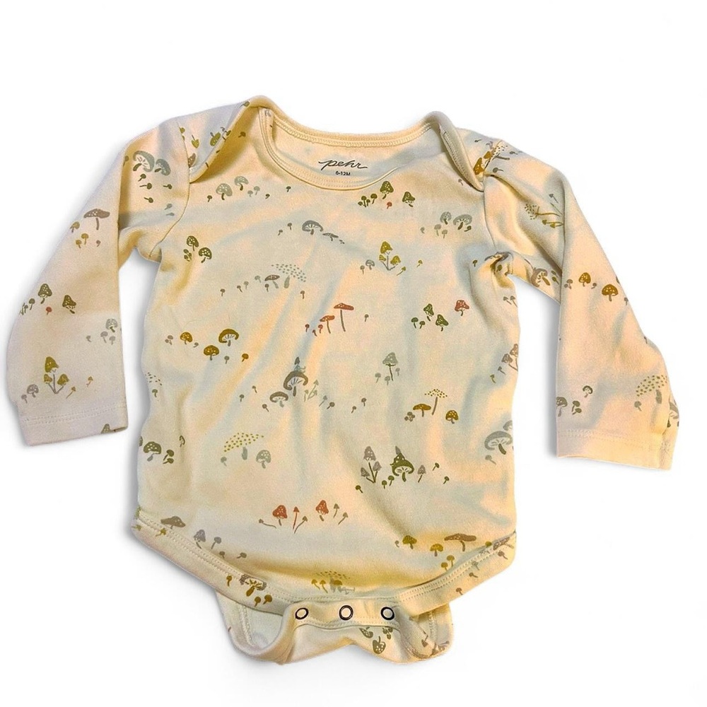Pehr Cream Forest Print Baby Bodysuit
